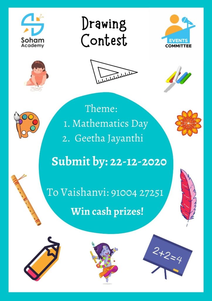 1. MATHS DAY AND GEETHA JAYANTHI DRAWING COMPETITION..